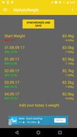 MyDailyWeight screenshot 2