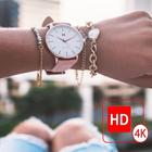 Girl watches photo (  women watches photo ) 아이콘