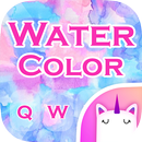 Chủ đề bàn phím màu nước Emoji APK