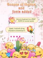 Water Color Rose Keyboard Them screenshot 1
