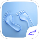 Water Drop Footprint Theme APK