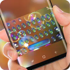 Скачать Drop Keyboard Water Bubble Theme Colorful APK