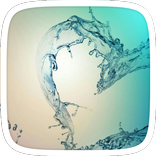 ”Water Heart Samsung Theme