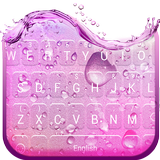 Colorful Water Drop Keyboard Theme simgesi