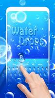 Water Drops Live Keyboard imagem de tela 1