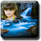 Photo Frame on Waterfall آئیکن