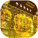 APK Gold Rose Keyboard : Wavy Keyboard Themes