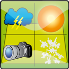 Crazy weather camera icon