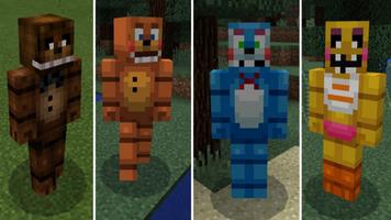 Mod FNAF for Minecraft PE plakat