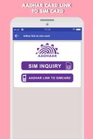 Aadhaar Link to Sim Card captura de pantalla 1