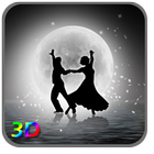3D Moon Couple Dance LWP أيقونة