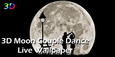 3D Moon Couple Dance LWP Affiche