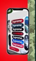 Supreme And Bape Wallpaper poster