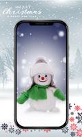 Cute Snowman Wallpaper HD Affiche