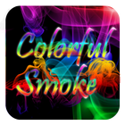 Colorful fumée icône