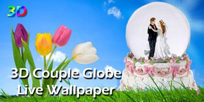 3D Couple Globe Live Wallpaper poster