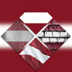 Latvia Flag Wallpapers أيقونة