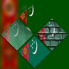 Turkmenistan Flag Wallpapers-icoon