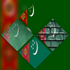 Turkmenistan Flag Wallpapers آئیکن