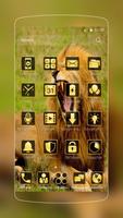 HD Gold Lion Wallpaper imagem de tela 1