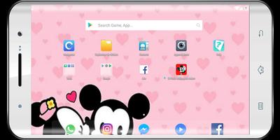 Anime Fun Mickey & Minny Wallpapers Affiche