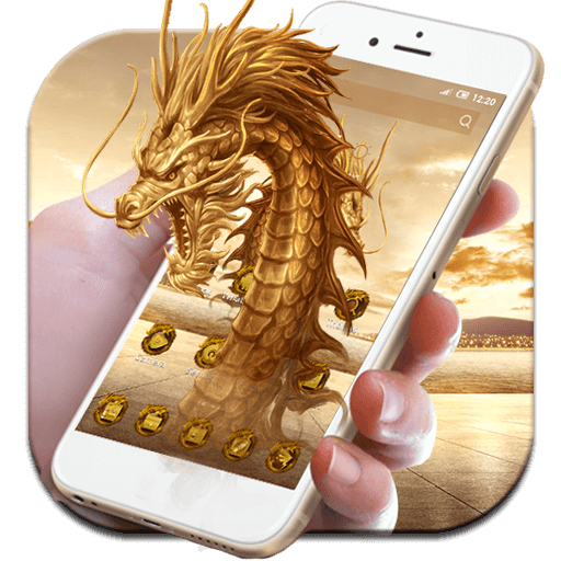 3D Golden  Dragon