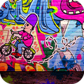 Rock graffiti theme