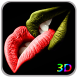 3D Kiss Live Wallpaper icône