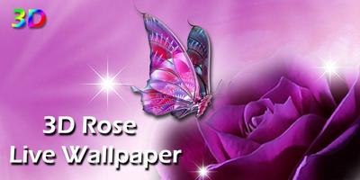 3D Rose Live Wallpaper Affiche