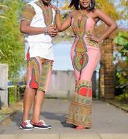 African Couple Fashion Affiche