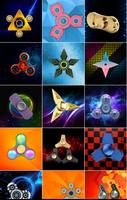 Fidget Spinner Tapeten Plakat