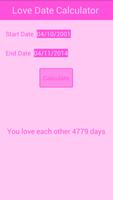 Days of Love Calculator ảnh chụp màn hình 1