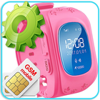 Horloge GPS pour enfants, place d'une application icône