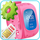Horloge GPS pour enfants, place d'une application APK