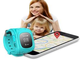 Horloge GPS pour enfants, place d'une application Affiche