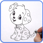 Drawing for toddlers, Draw cartoon and Animals ไอคอน