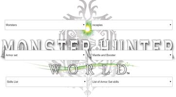 Monster Hunter World - Monster List Affiche
