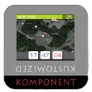 WorldClock/Map KLWP Komponent APK