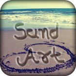 Draw On Sand : Name Art On Sand