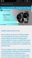 Simple Info Watch Face Affiche