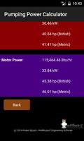 Pumping power calculator تصوير الشاشة 3