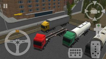 Semi Driver Trailer Parking 3D captura de pantalla 1