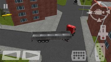 Semi Driver Trailer Parking 3D imagem de tela 2