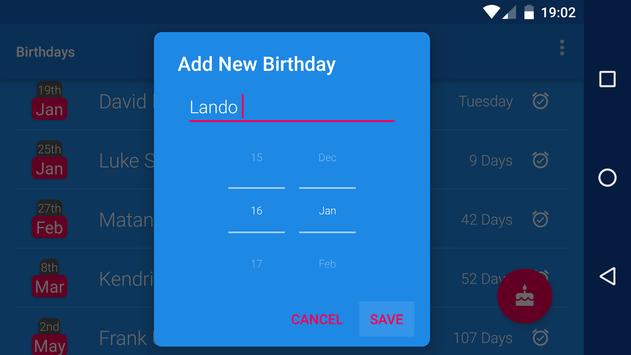 Birthday Reminder 截图 6