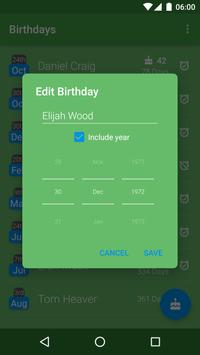 Birthday Reminder 截图 1