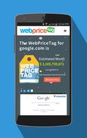 WebPriceTag - Website Worth تصوير الشاشة 1