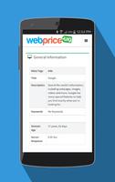 برنامه‌نما WebPriceTag - Website Worth عکس از صفحه