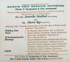 SAIDU WEDDING INVITATION Affiche