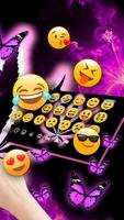 Marijuana Keyboard Neon Purple Weed Theme screenshot 2