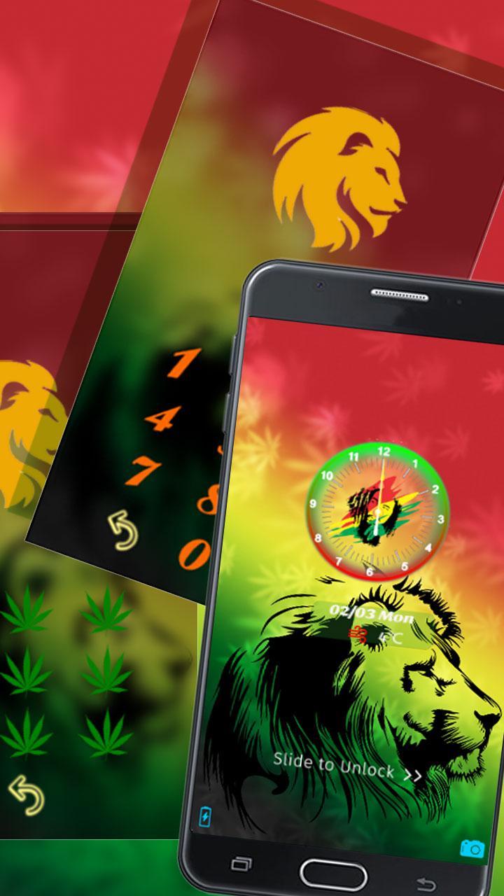 Android 用の 雑草ライオンレゲエジャマイカのテーマ Apk をダウンロード